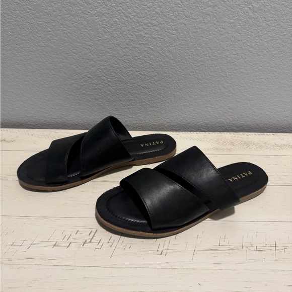 Portland Leather Shoes - Portland leather Black Women's Sandals